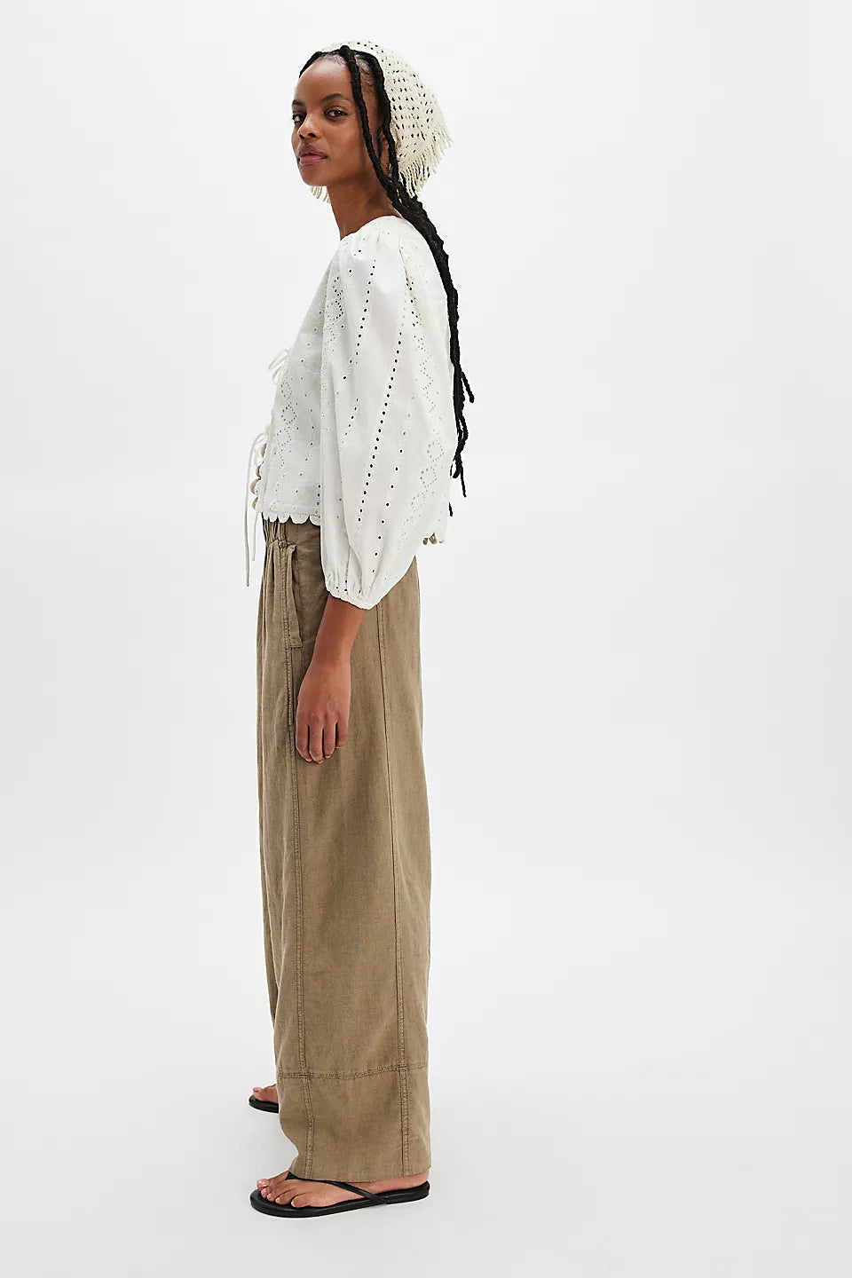 Days End Linen Pull On Pant - Caiman