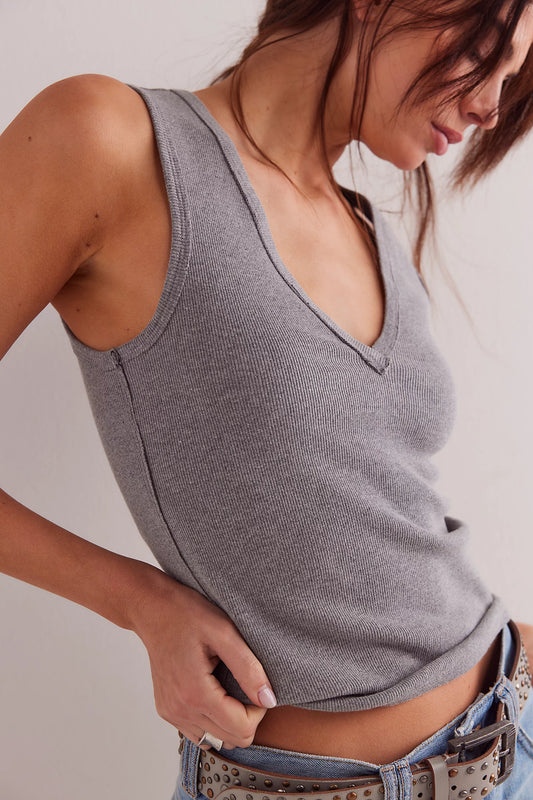 Neria Tank - Heather Grey