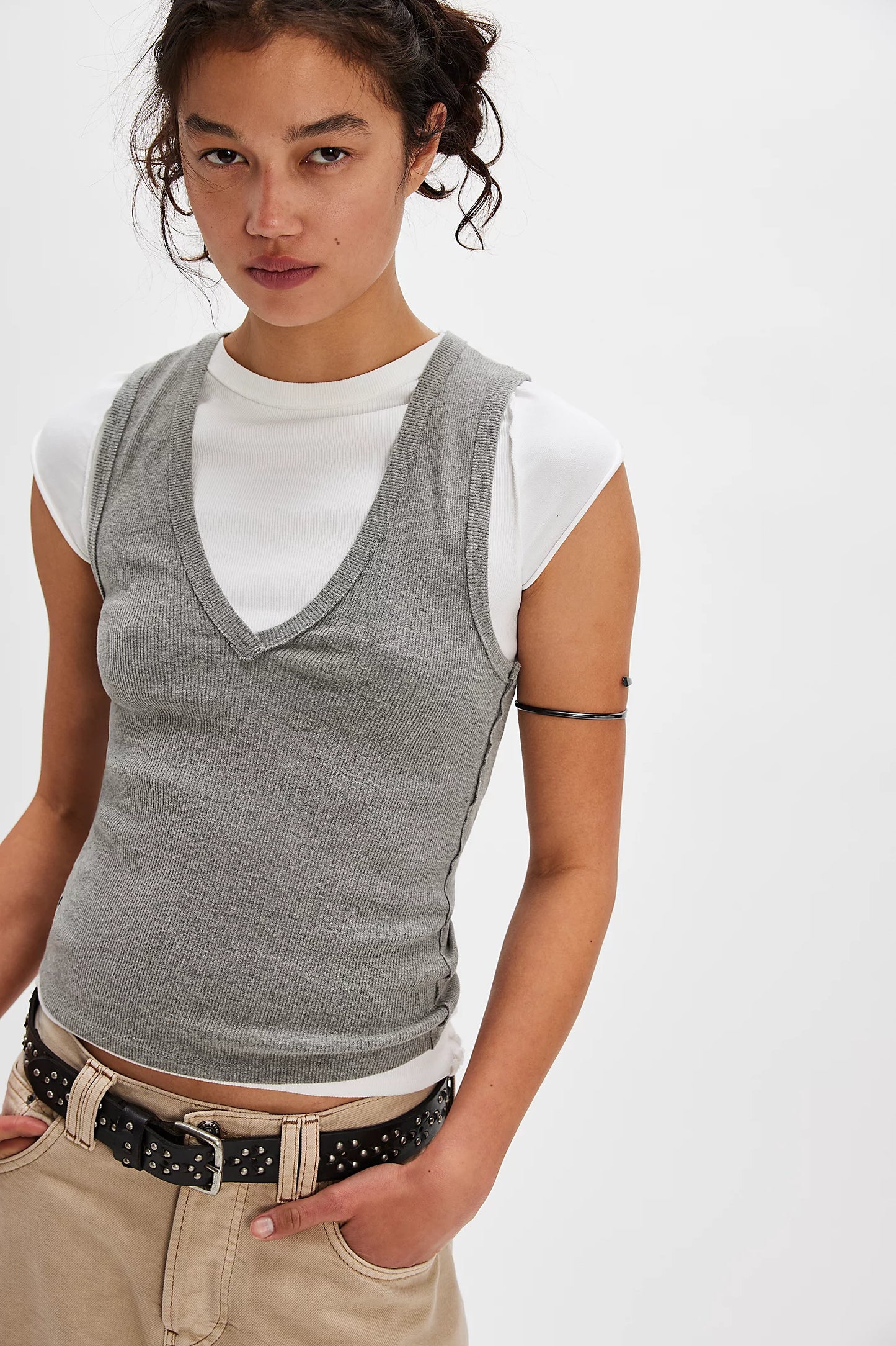 Neria Tank - Heather Grey