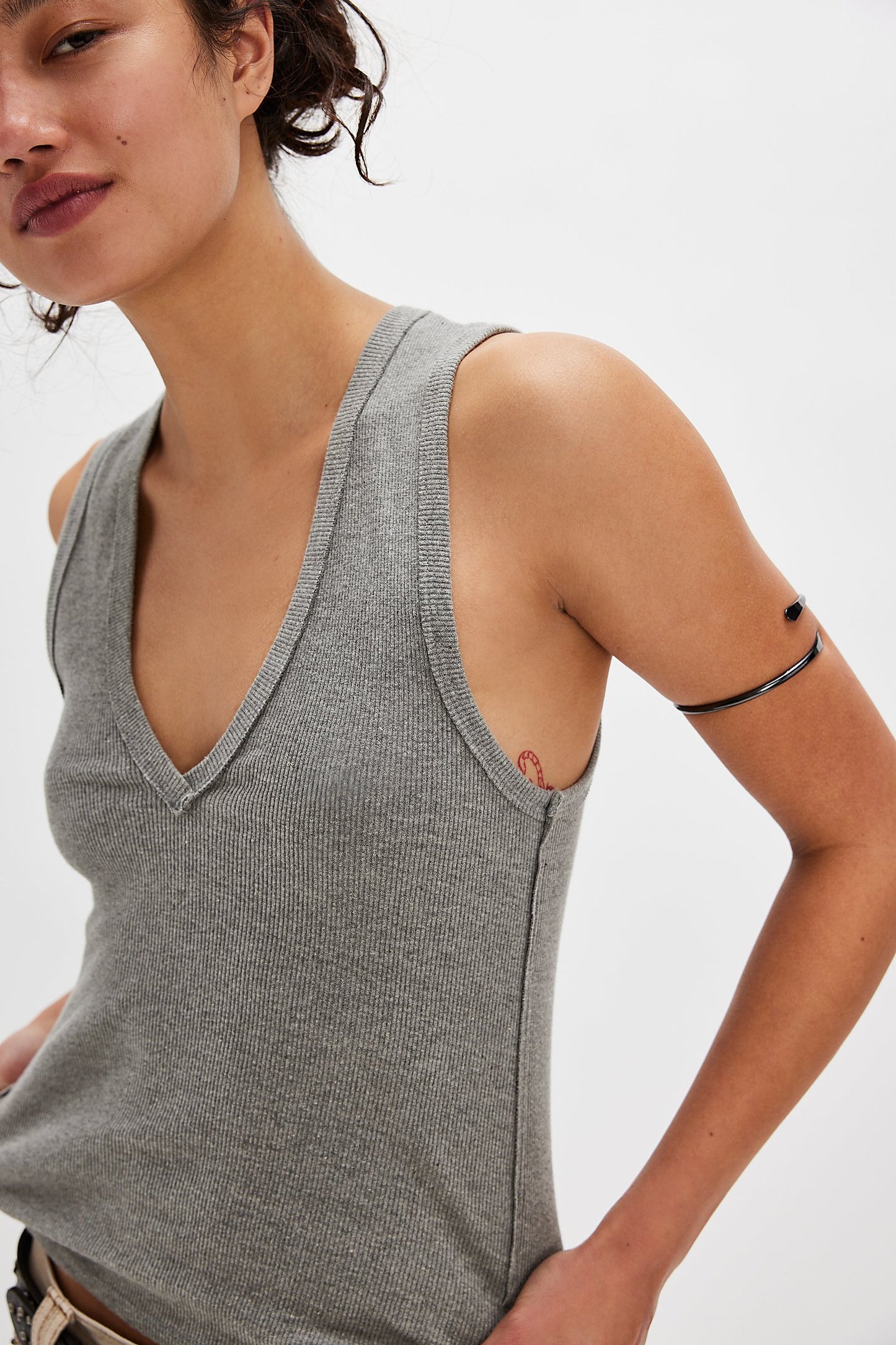 Neria Tank - Heather Grey