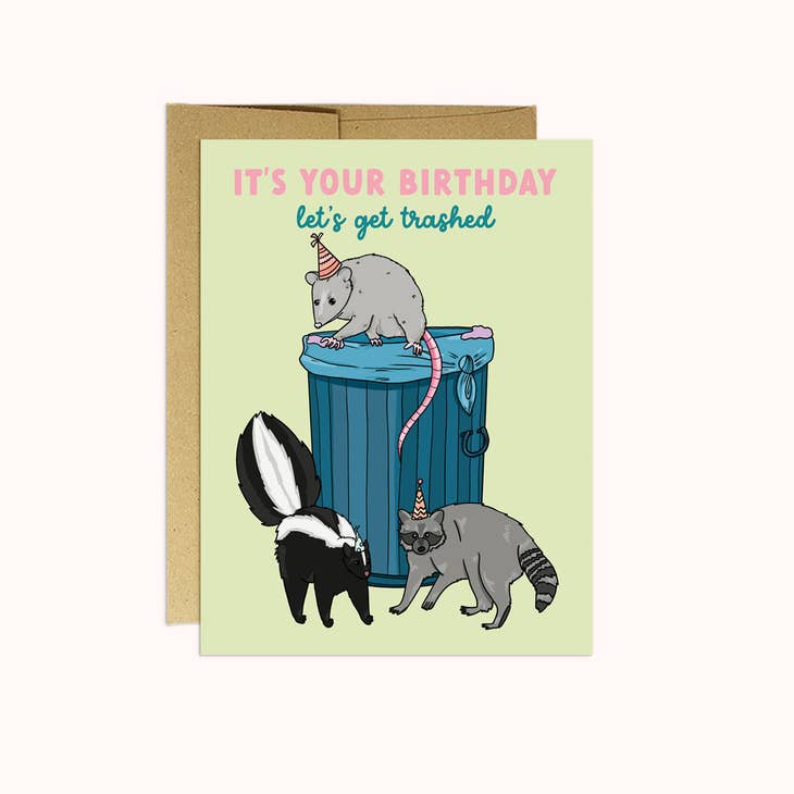 Trashed Birthday Card