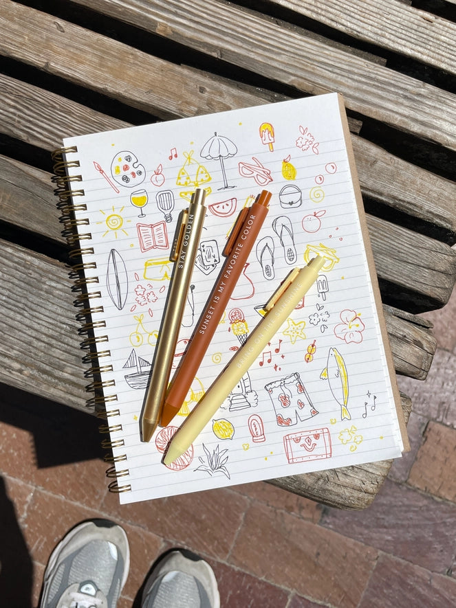 Sunshine Jotter Gel Pen: Set of 3