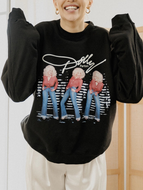 Dolly Parton Triple Threat Sweatshirt - Black