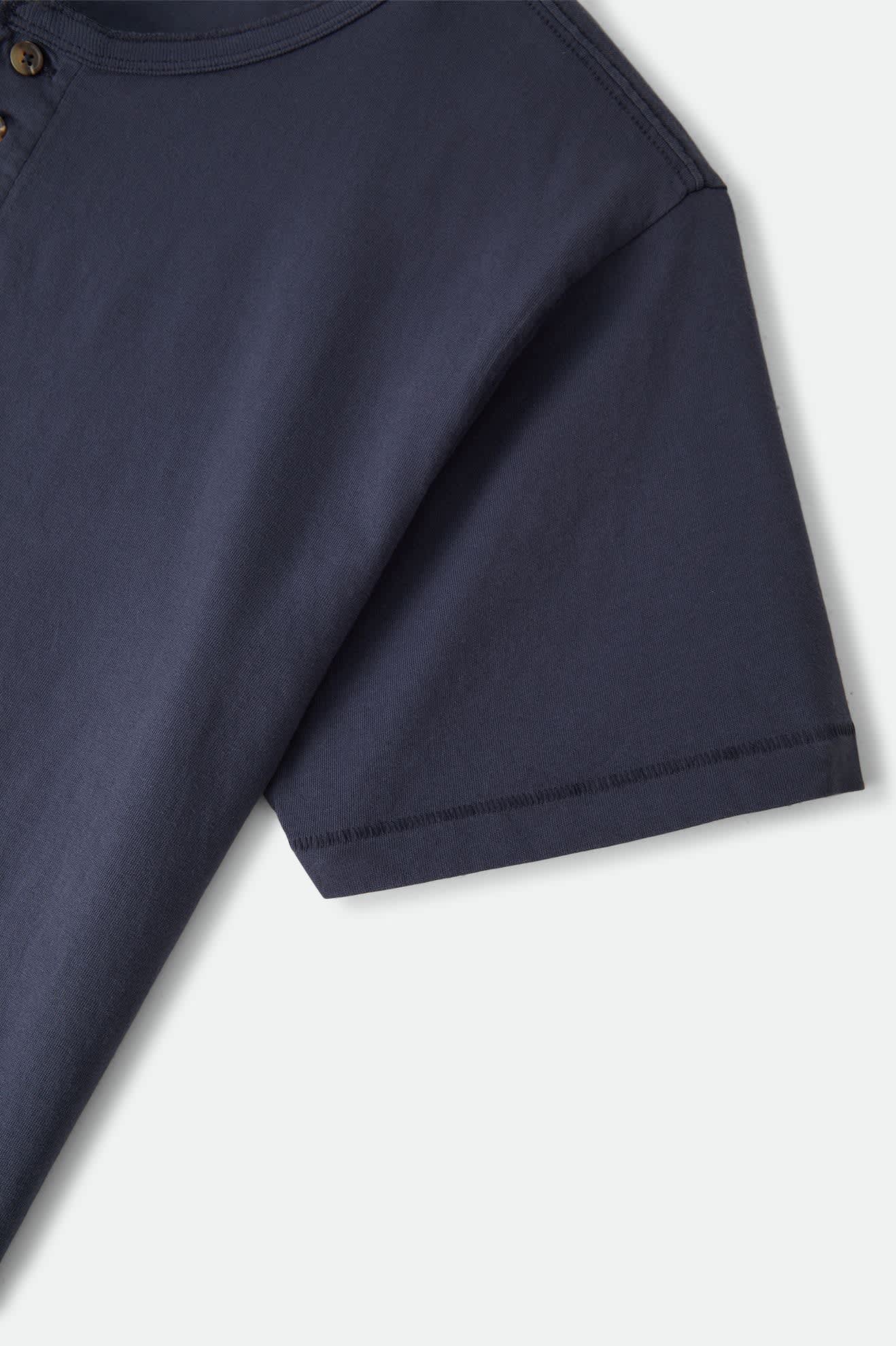 Baseline Henley T-Shirt - Washed Navy Vintage Wash