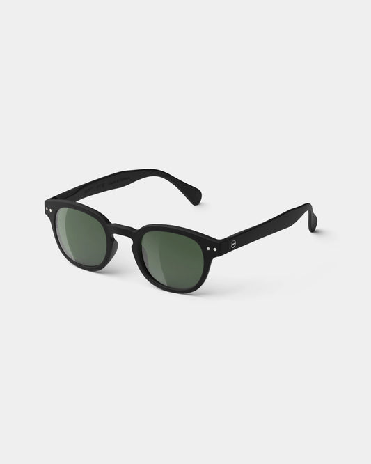 #C Polarized Sunglasses - Black/Green Lenses