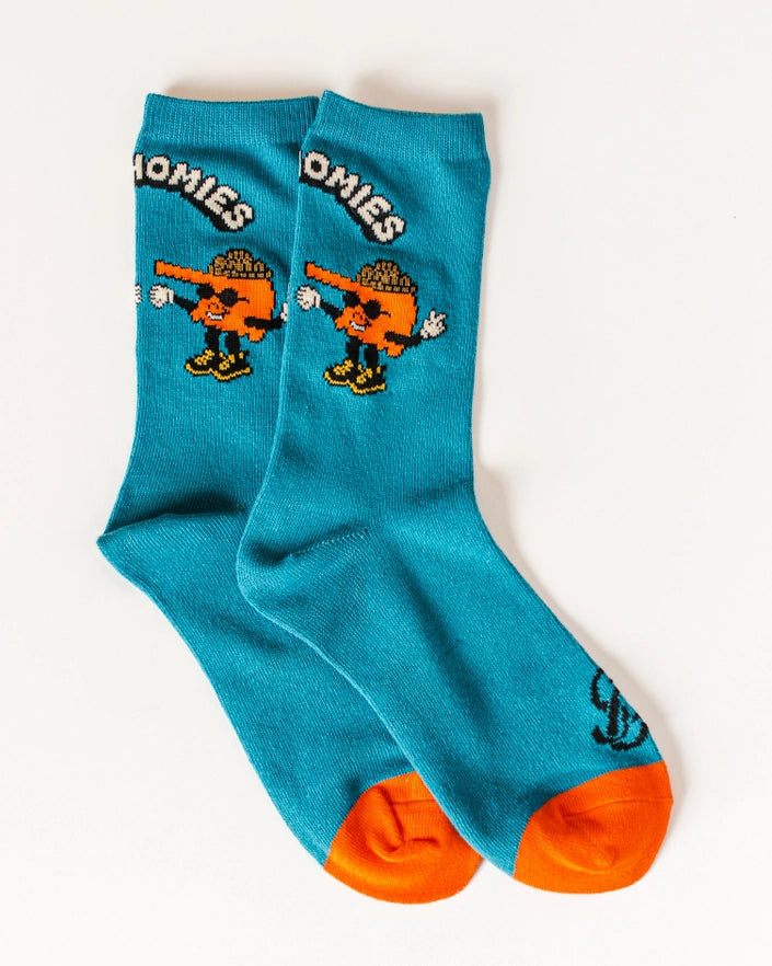 Oklahomies Crew Socks - Blue