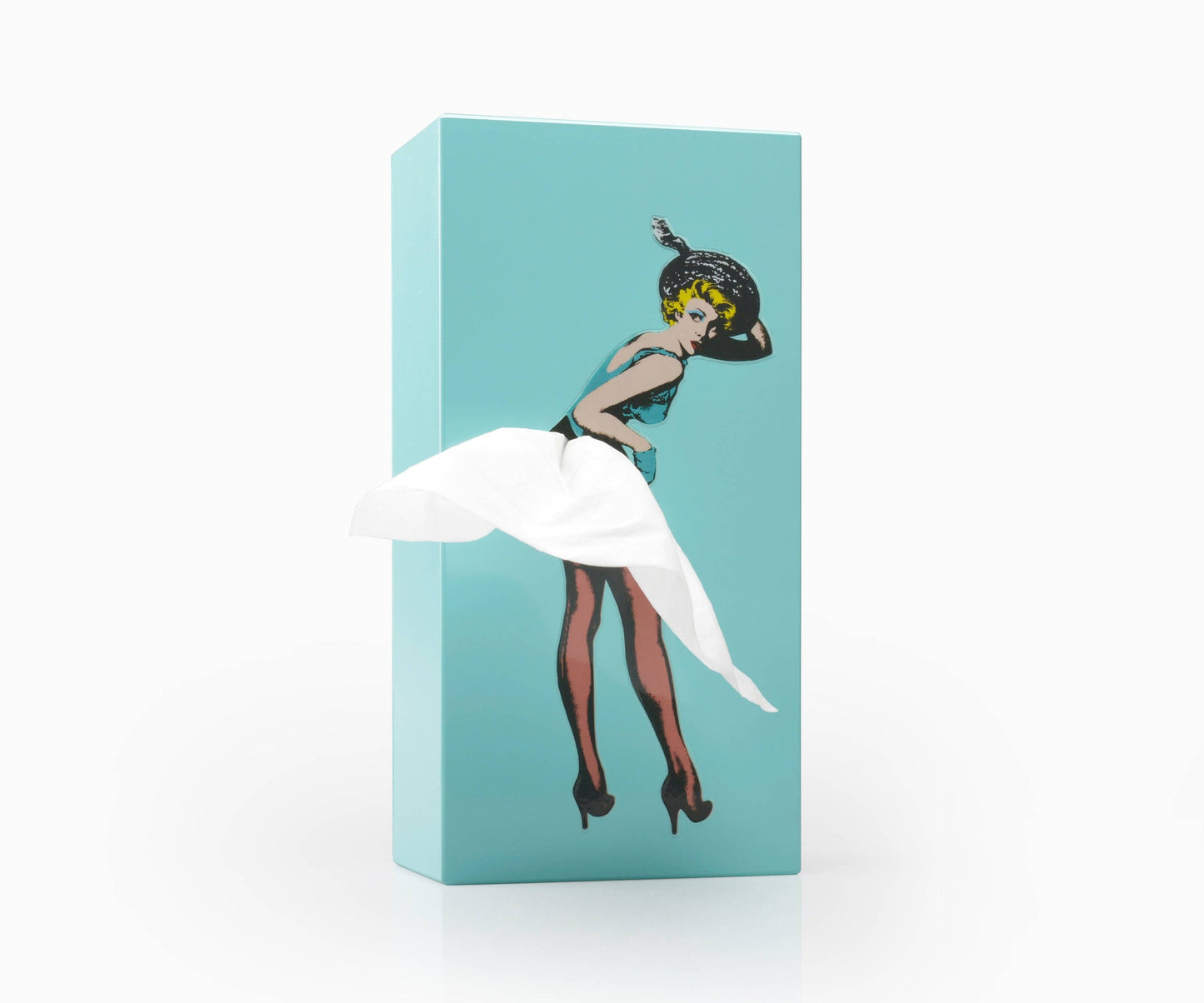 Flying Skirt Tissue Box - Mint