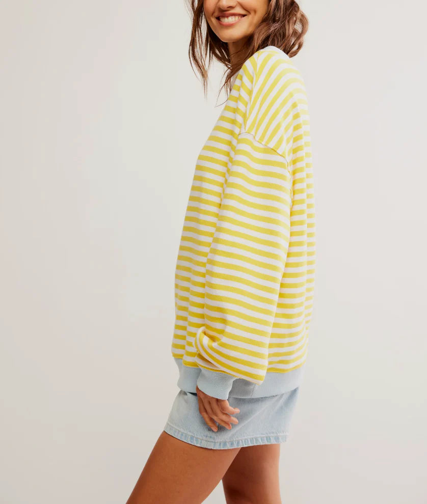 Classic Striped Crew - Dandelion Combo