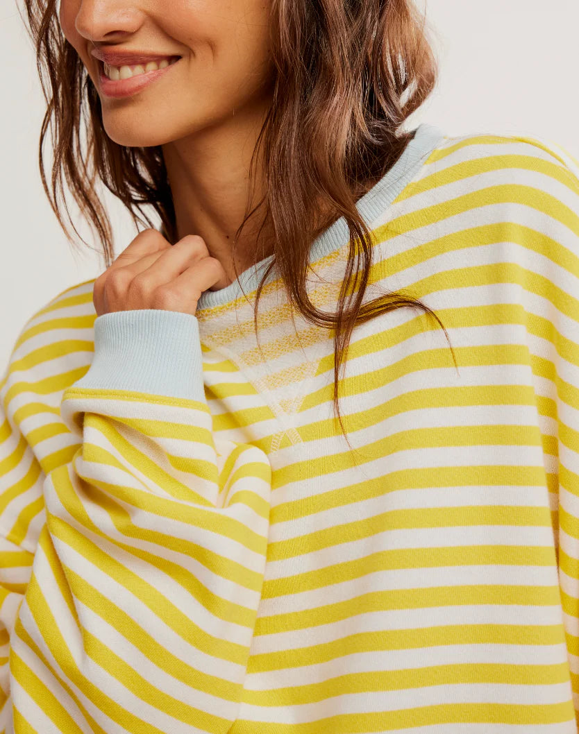 Classic Striped Crew - Dandelion Combo