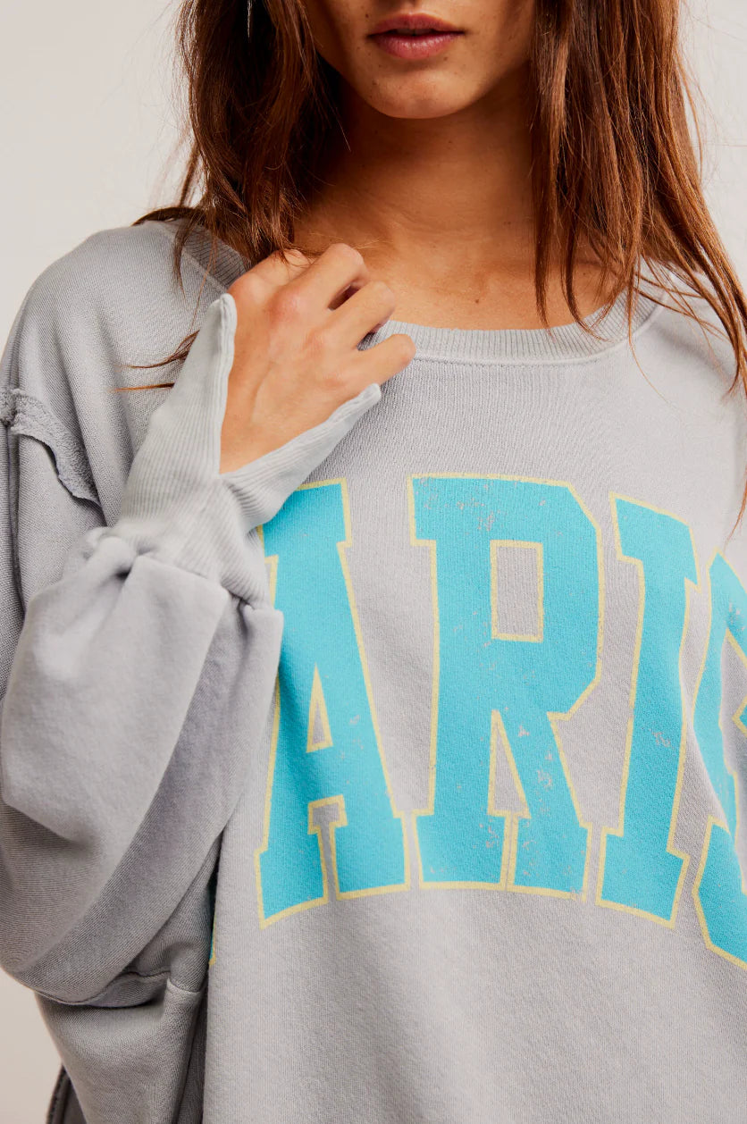 Graphic Paris Camden Pullover - Stone Combo