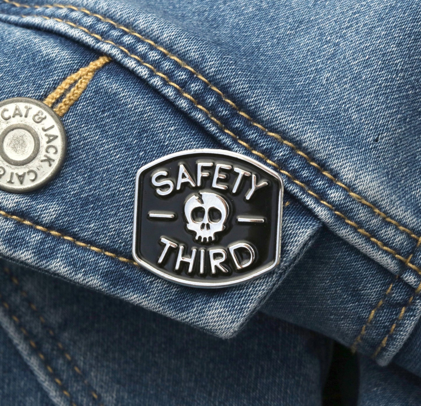 Safety 3rd Enamel Pin