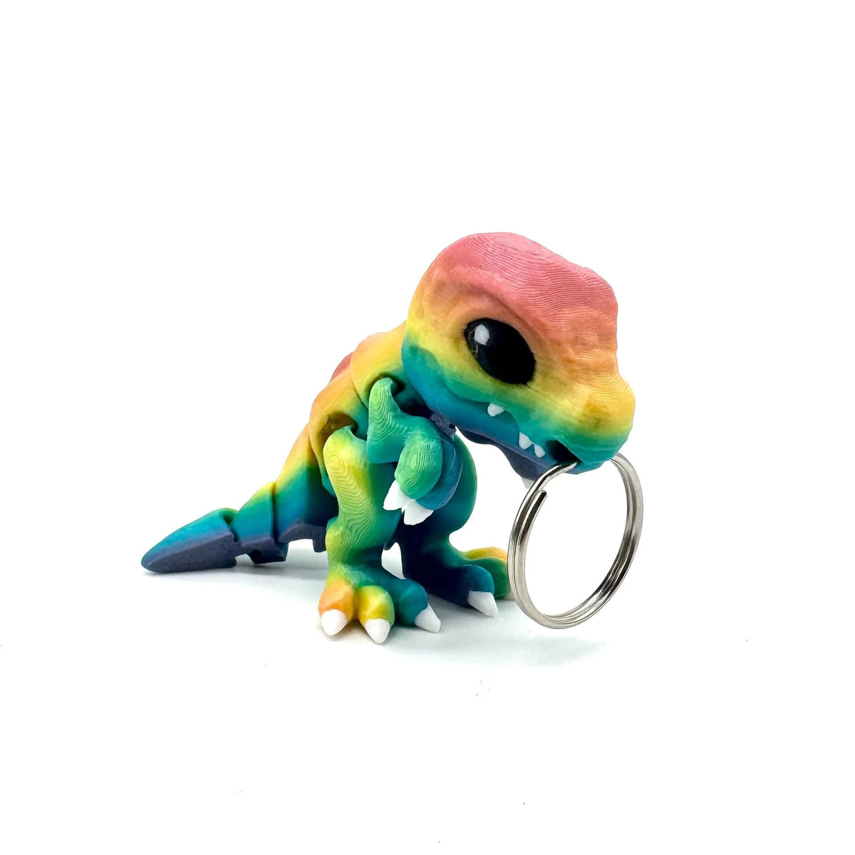 Keychain Bippits - Rainbow Trex