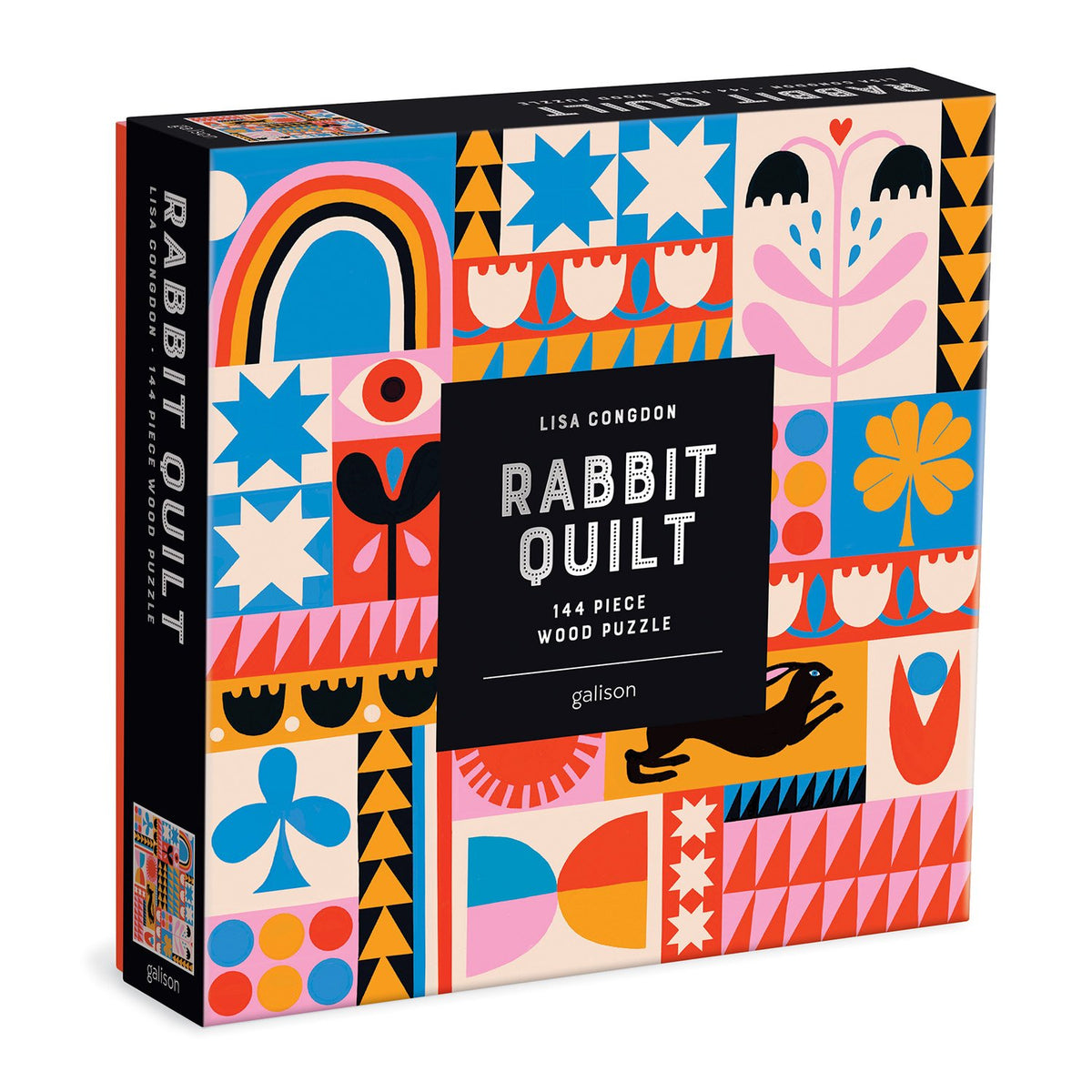 Lisa Congdon Rabbit Quilt 144pc Puzzle
