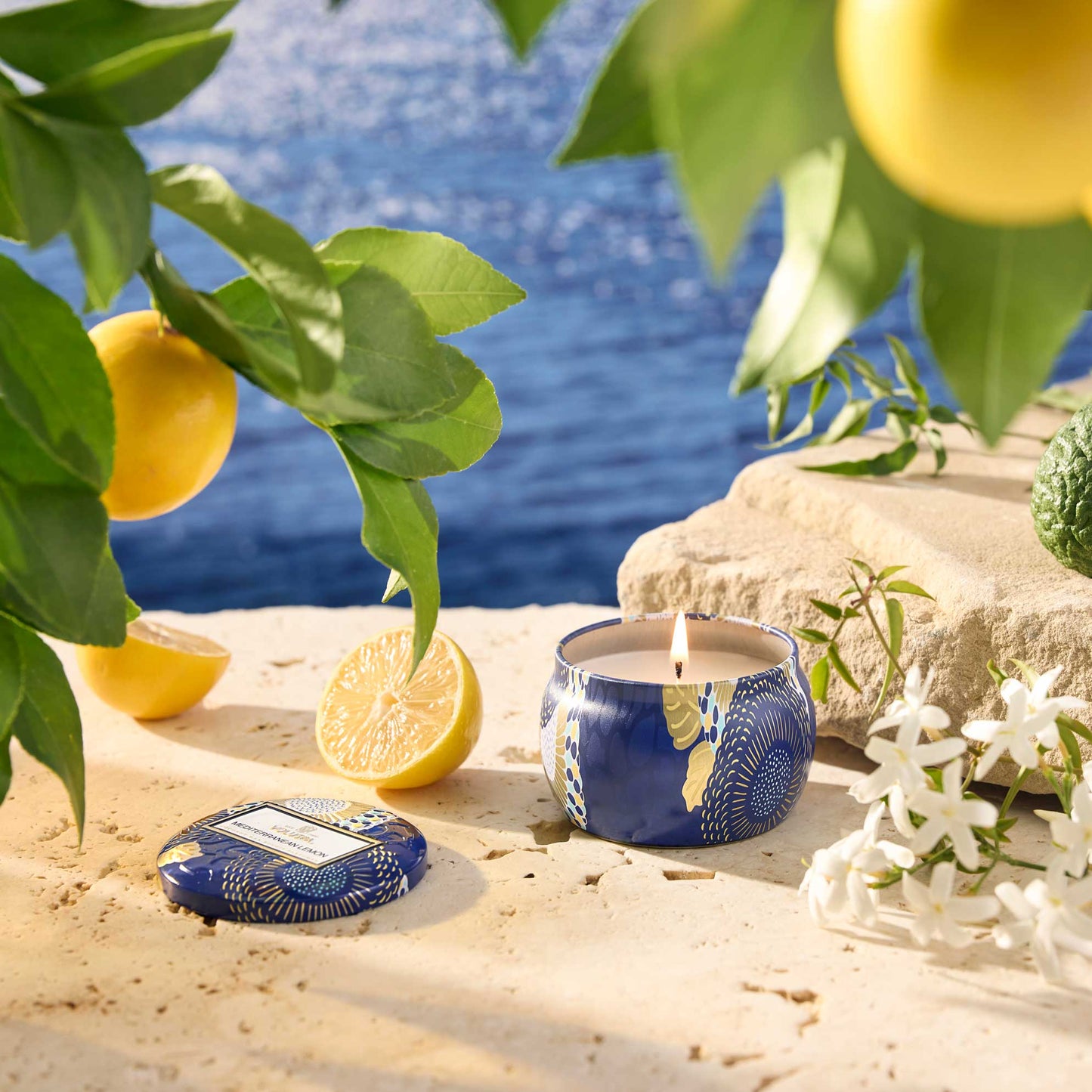 Petite Decorative Candle - Mediterranean Lemon