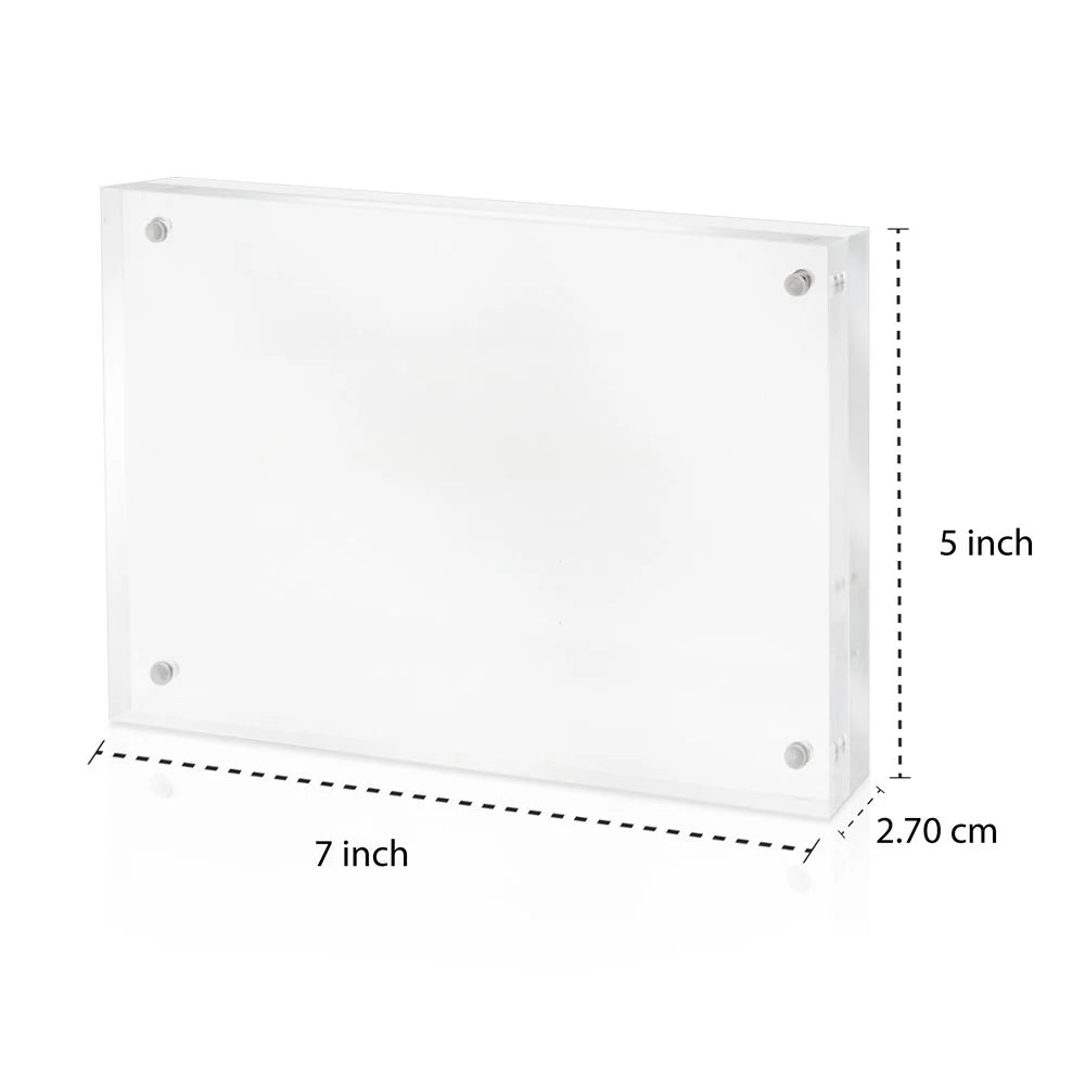 Thick Acrylic Magnetic Block Frame - 5x7