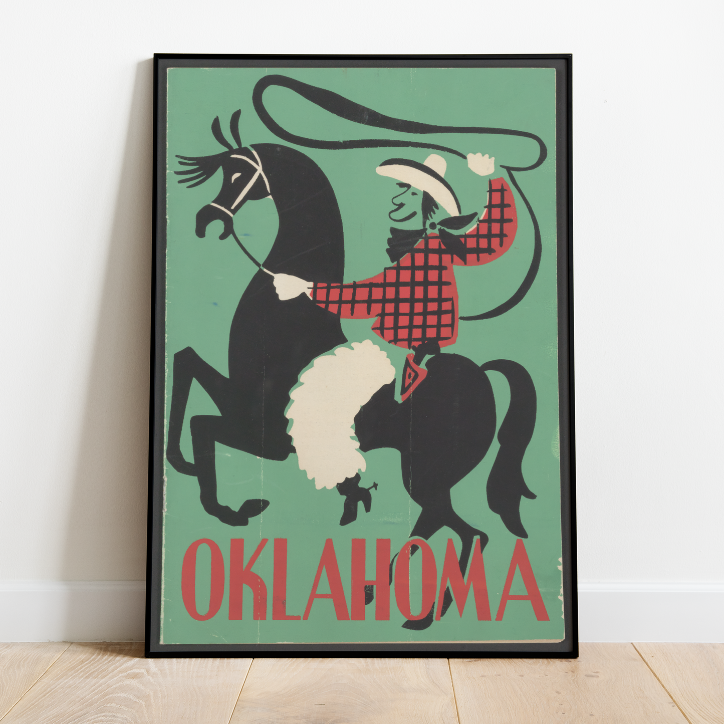 Vintage Oklahoma Roper Print
