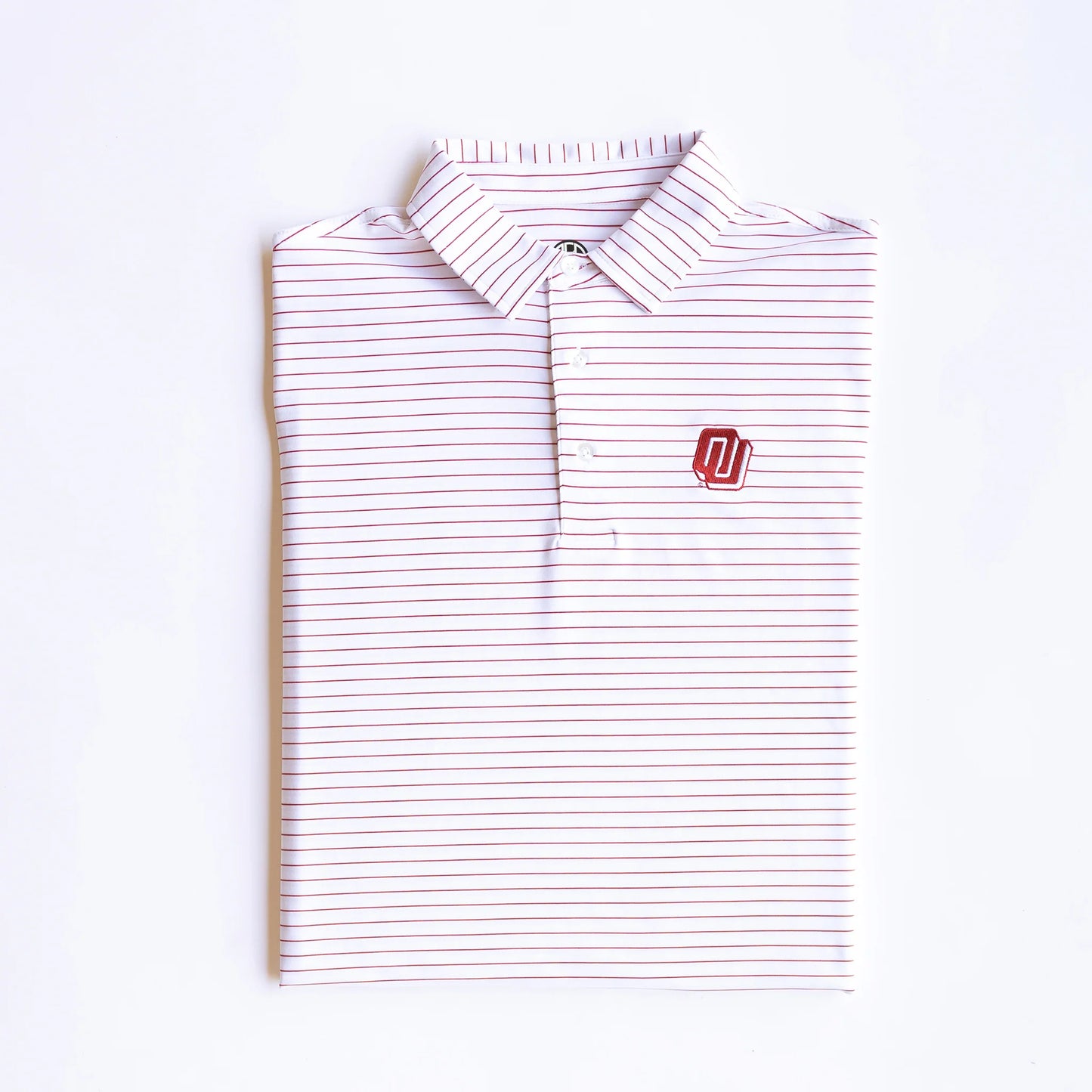 Turbo Logo Crimson Stripe Polo