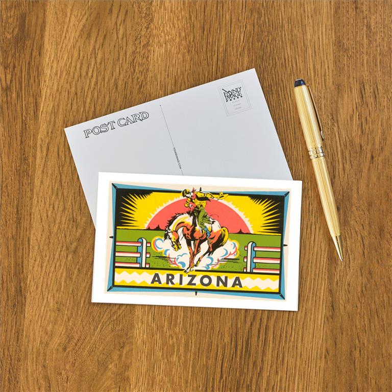 Bucking Bronco Postcard