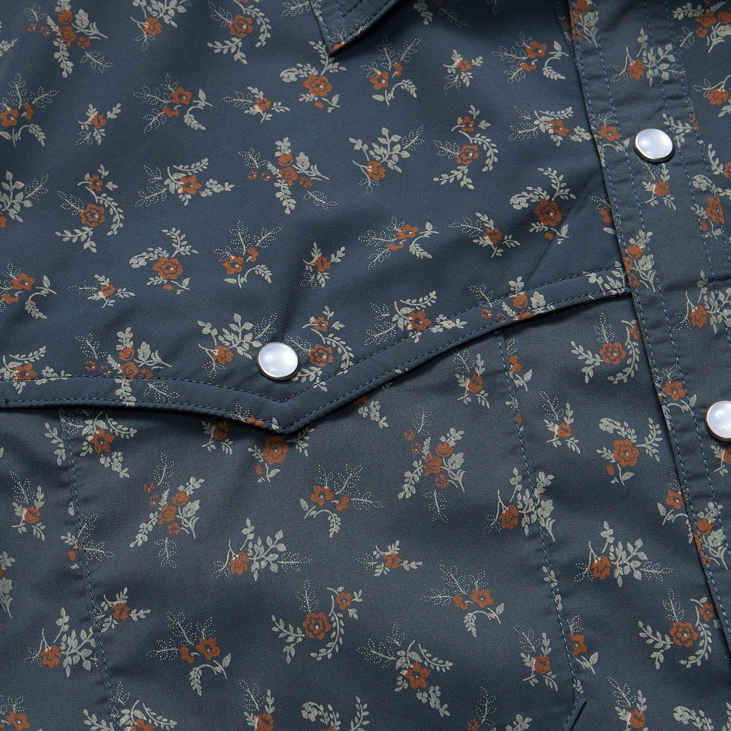 Open Country Tech Shirt - Rancher Floral - Dark Slate