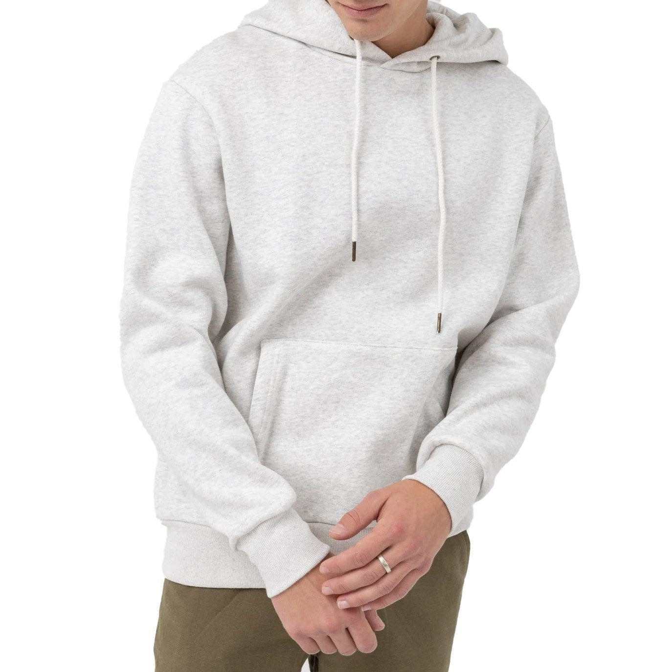 Classic Fleece Hood - Heather Grey