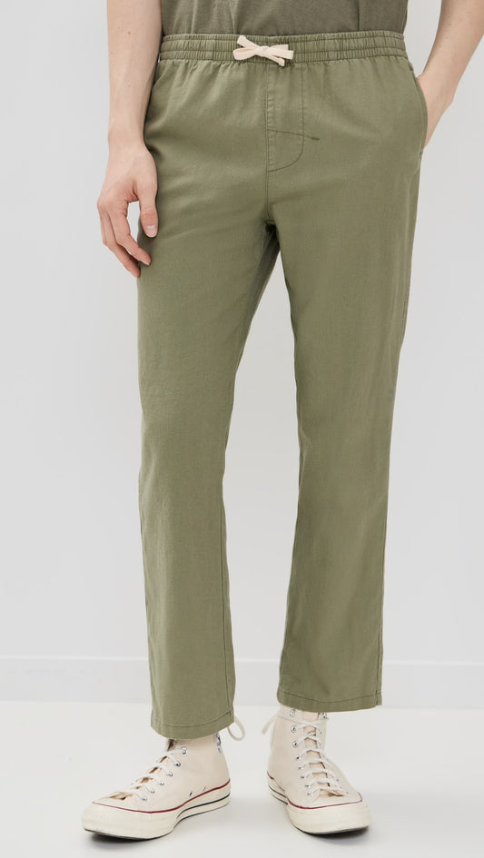 Linen Jam Pant - Olive