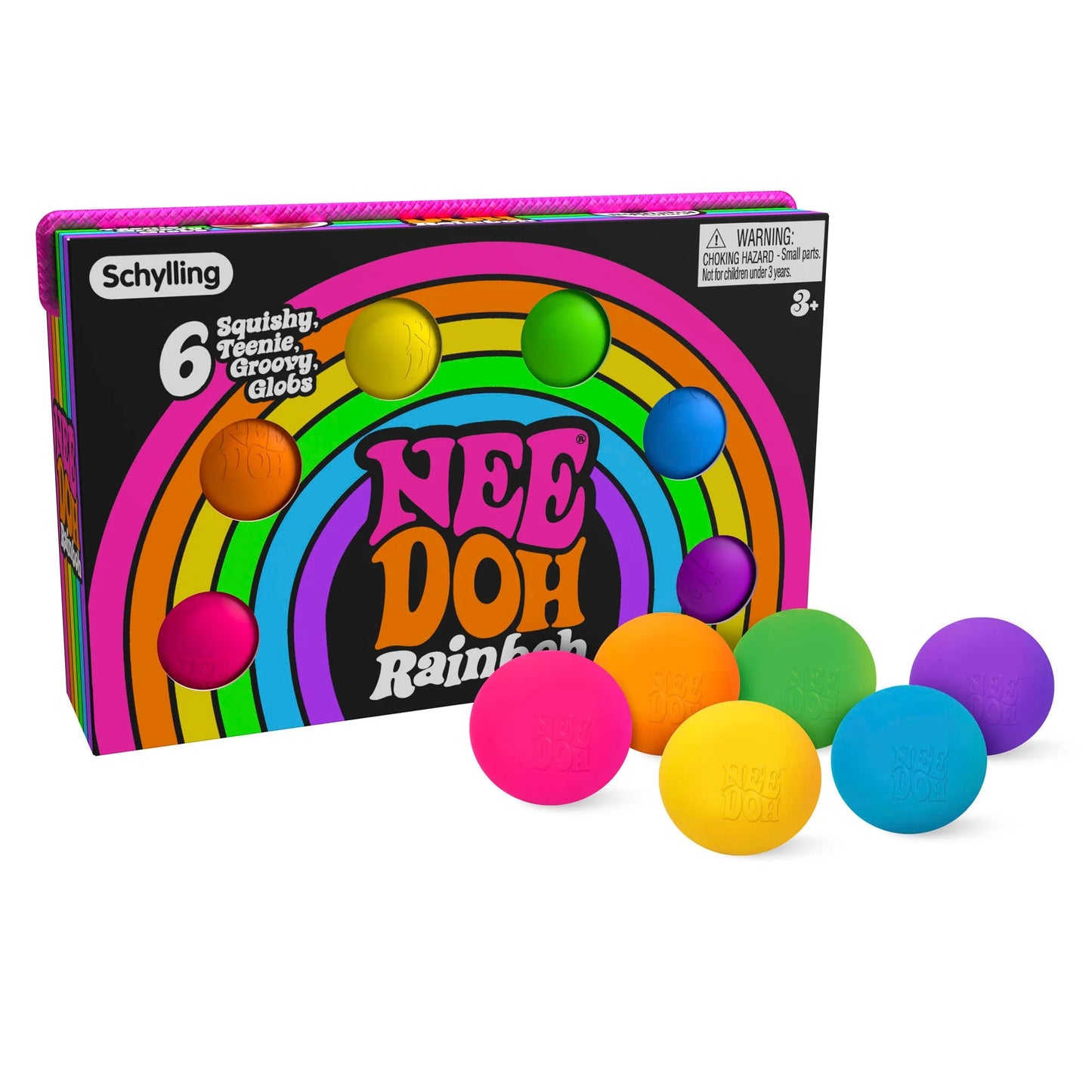Teenie NeeDoh Rainboh - 6 pk (Max 3 per Customer)