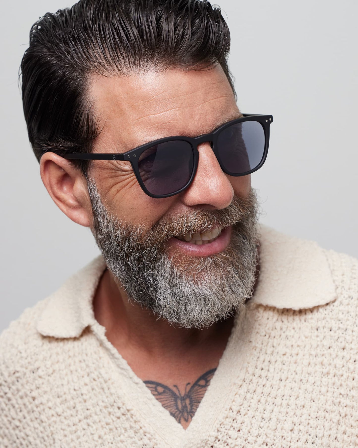#E Reading Sunglasses - Black +1