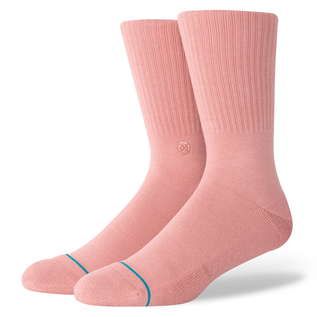 Icon Crew Socks - Rose Smoke