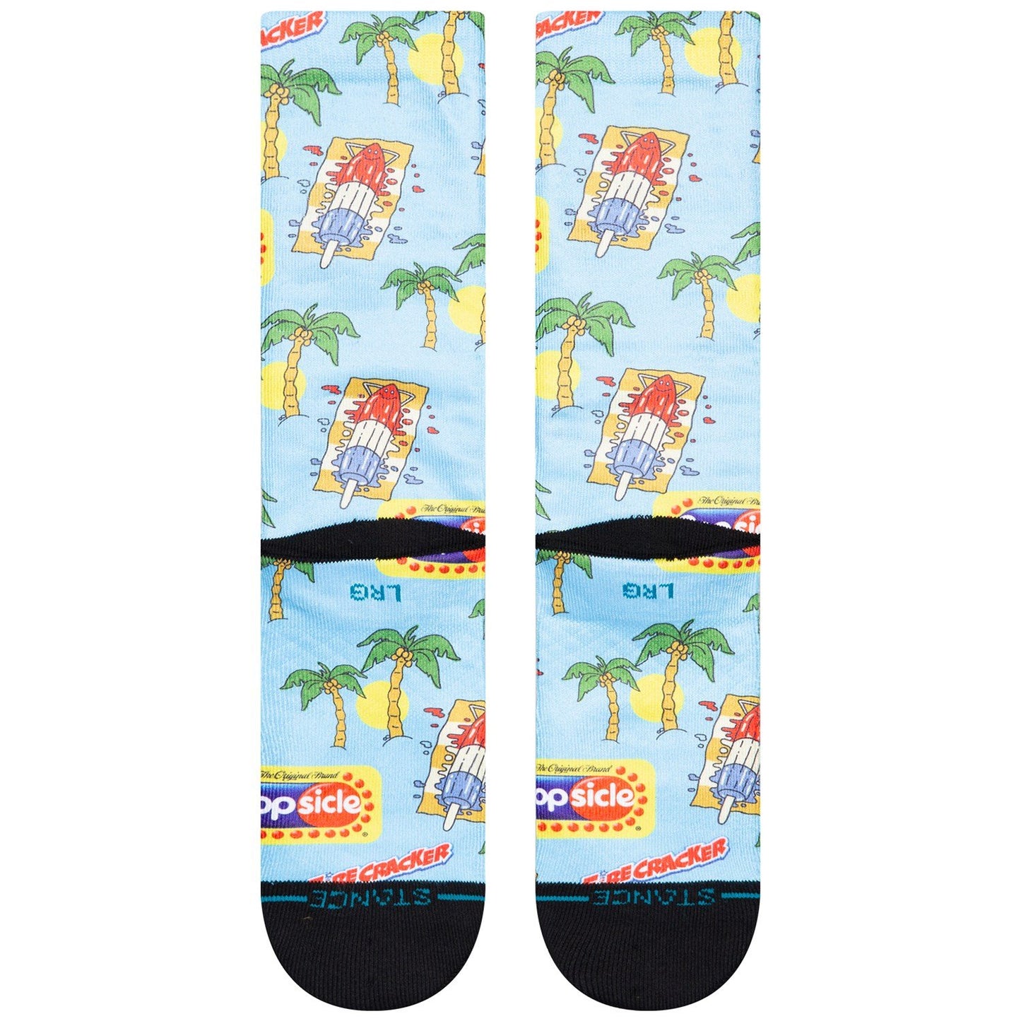 Pops Crew Socks - Light Blue