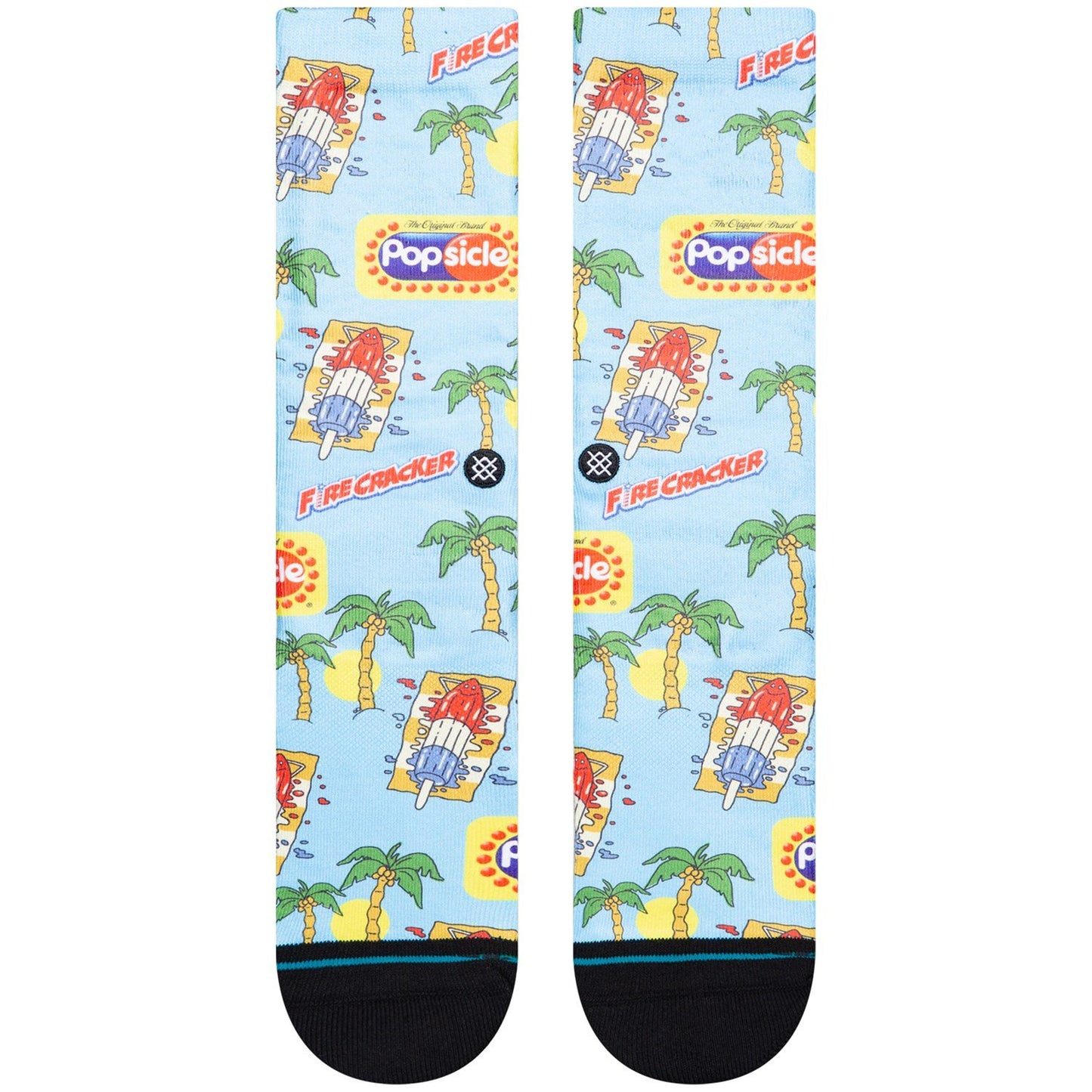 Pops Crew Socks - Light Blue