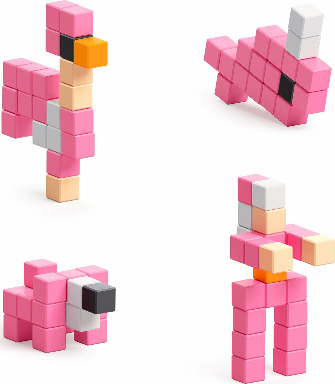 Flamingo Magnetic Blocks