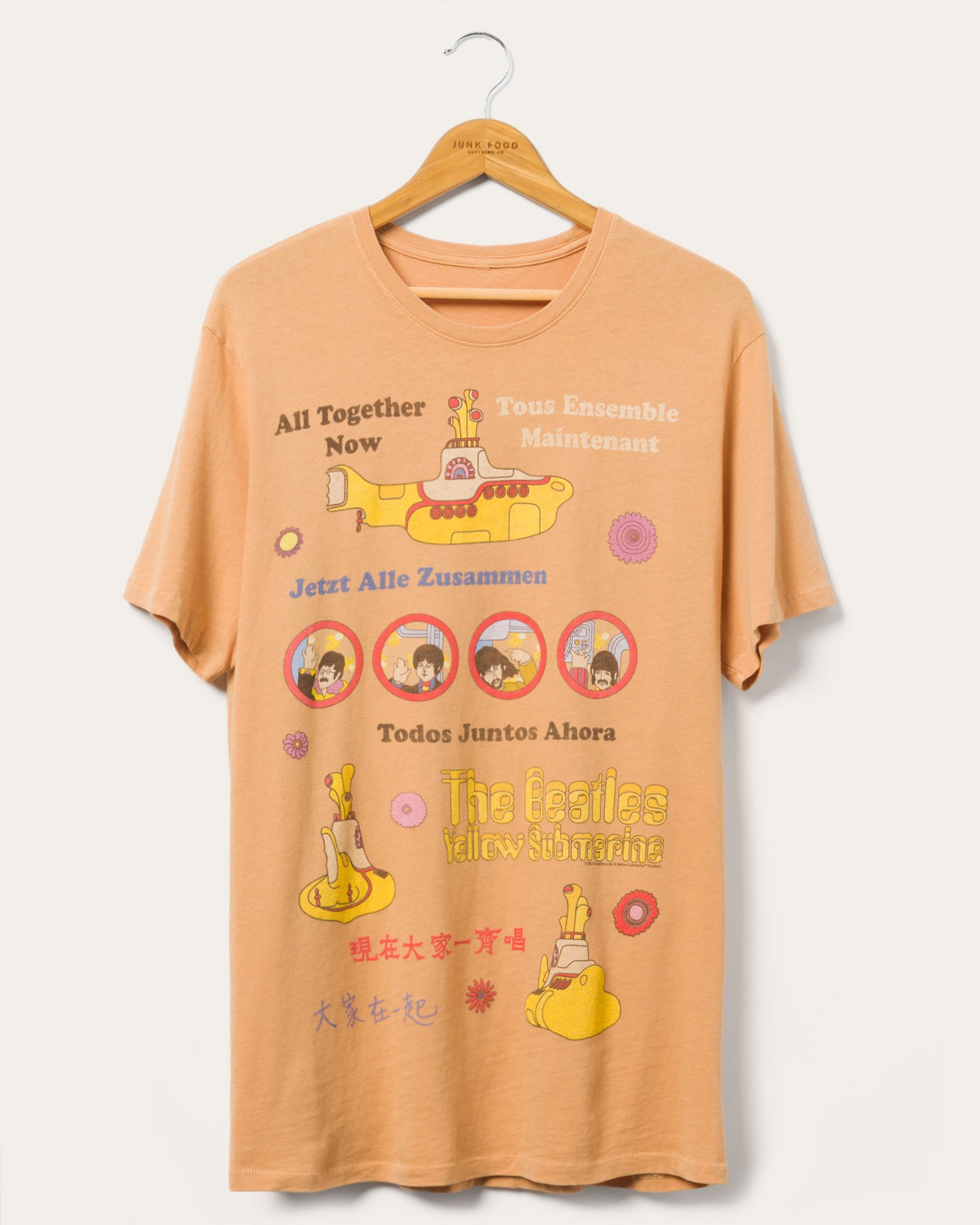 The Beatles Yellow Submarine Vintage Tee - Musk Melon