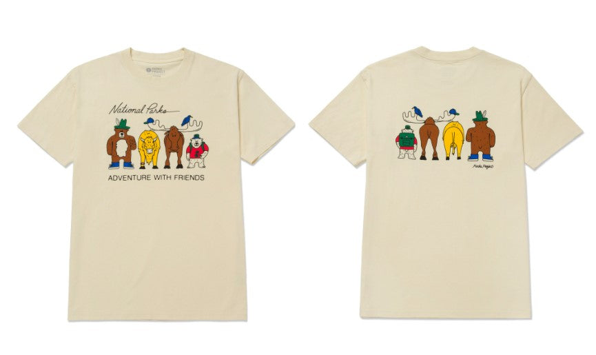 Adventure With Friends Tee - Natural