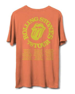 Rolling Stones '78 Tour Vintage Tee - Tiger Lily