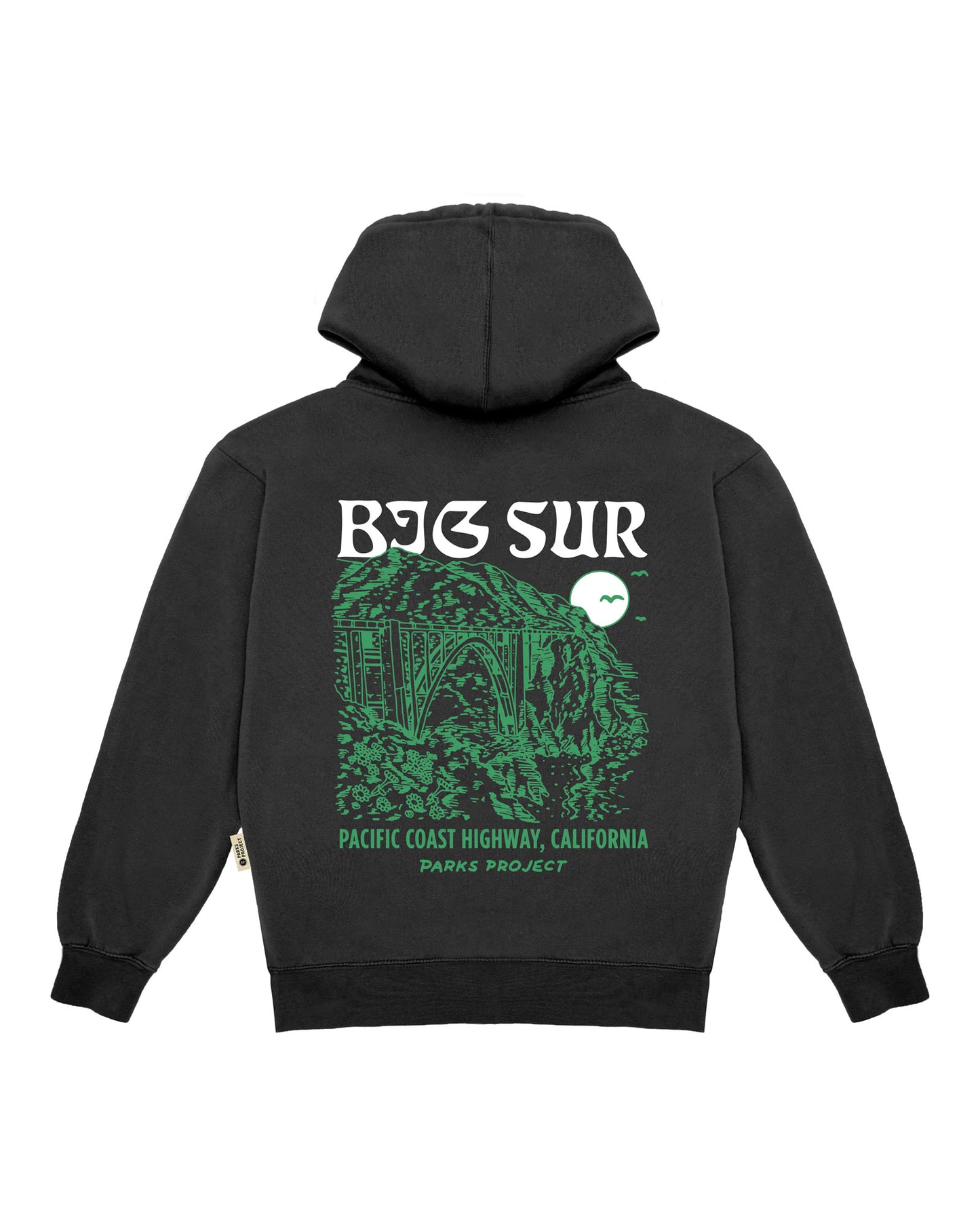 Big Sur Puff Print Bridges Hoodie Black
