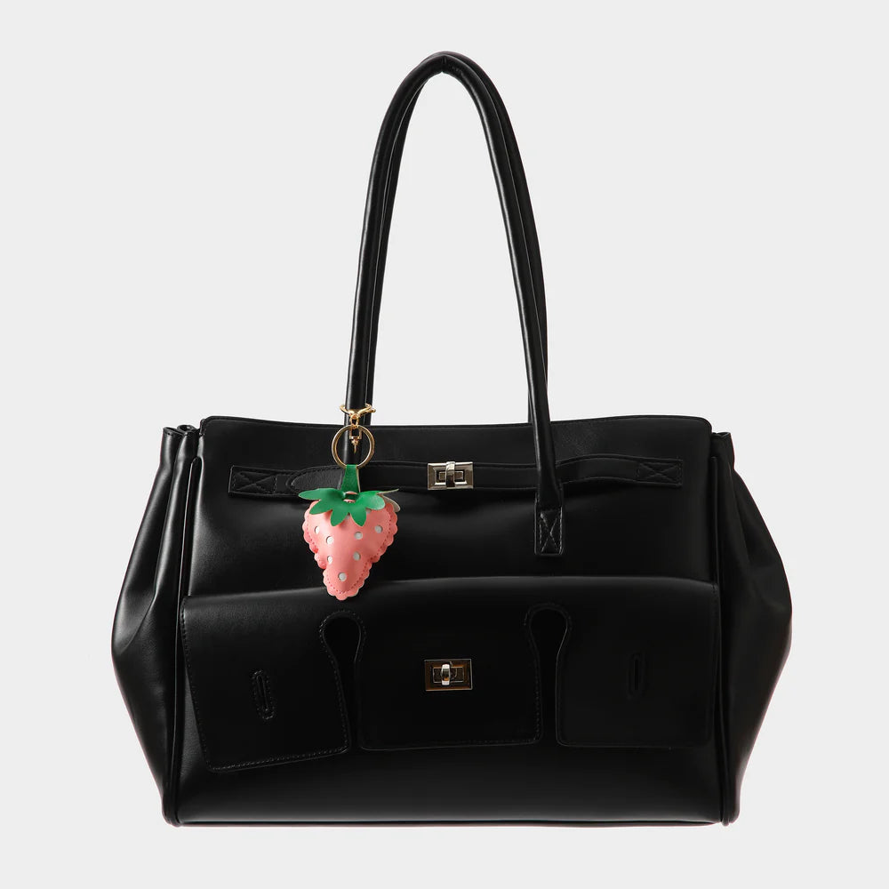 Strawberry Bag Charm - Pink