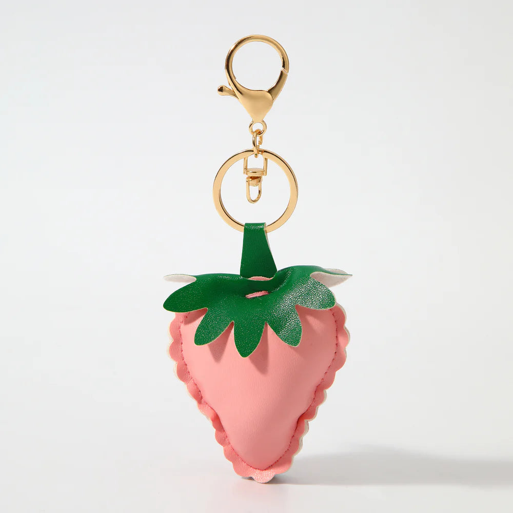 Strawberry Bag Charm - Pink