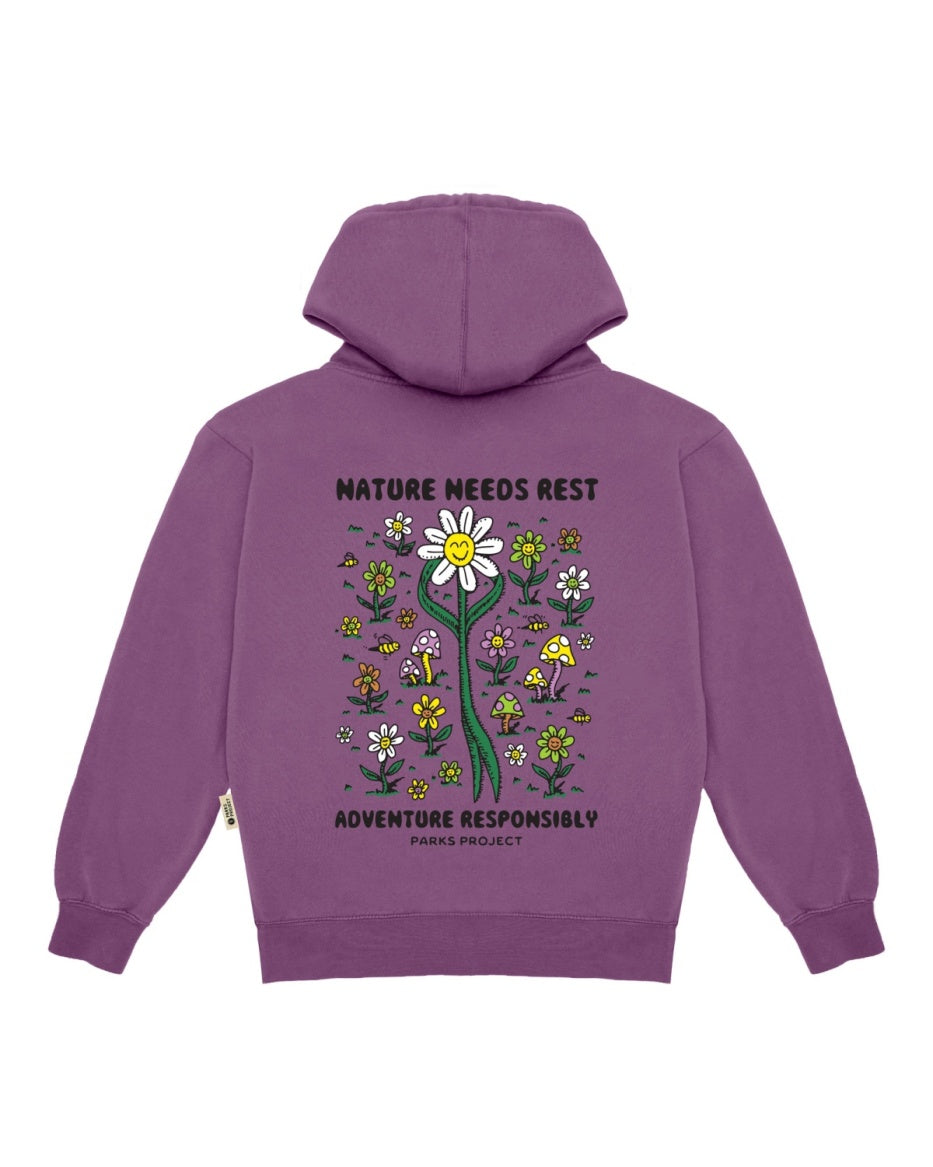 Nature Needs Rest Hoodie - Purple