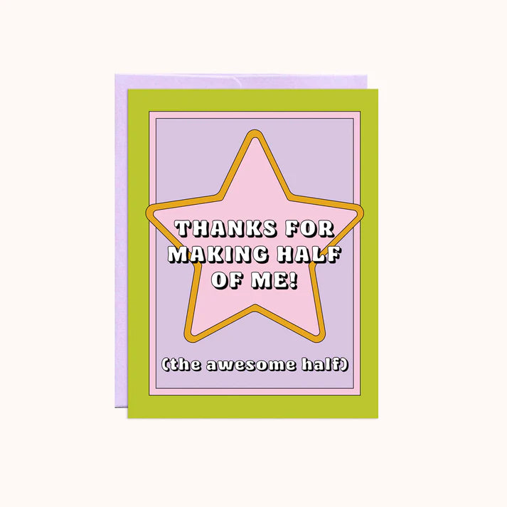 Awesome Half Mother's Day Card