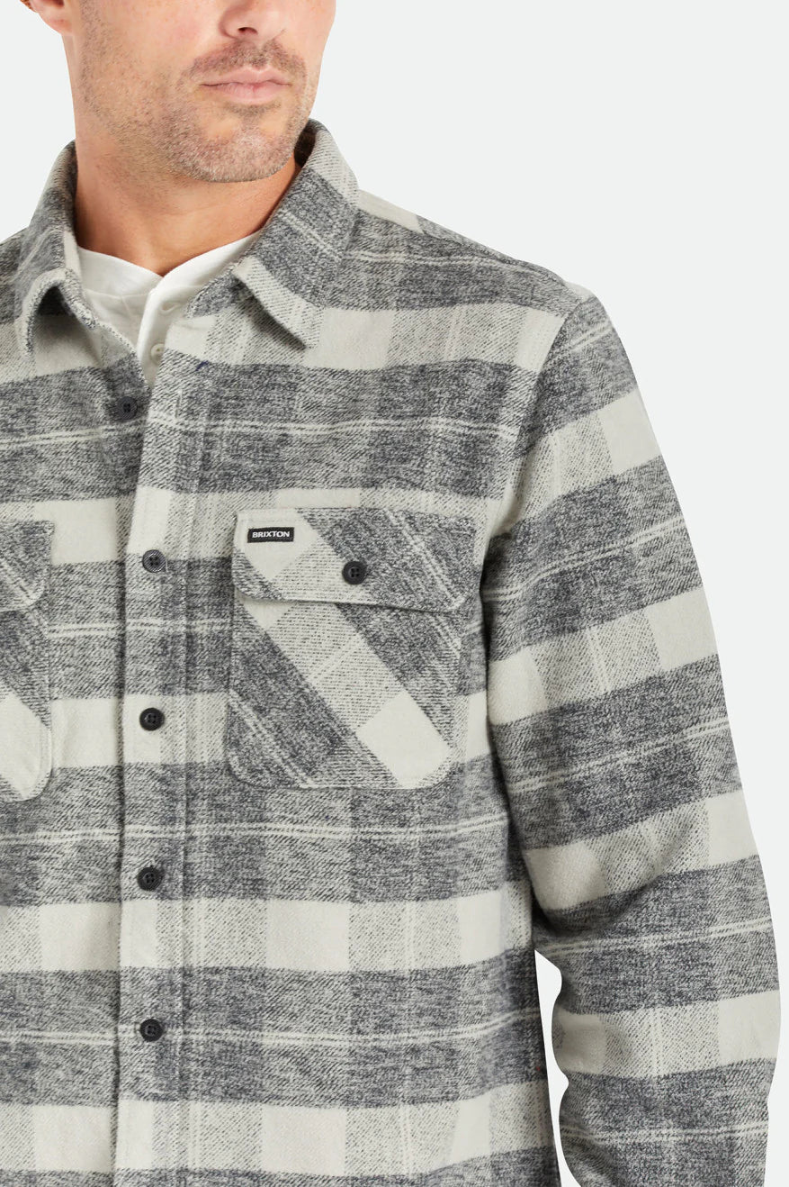 Bowery Heavy Weight L/S Flannel - Black/Charcoal