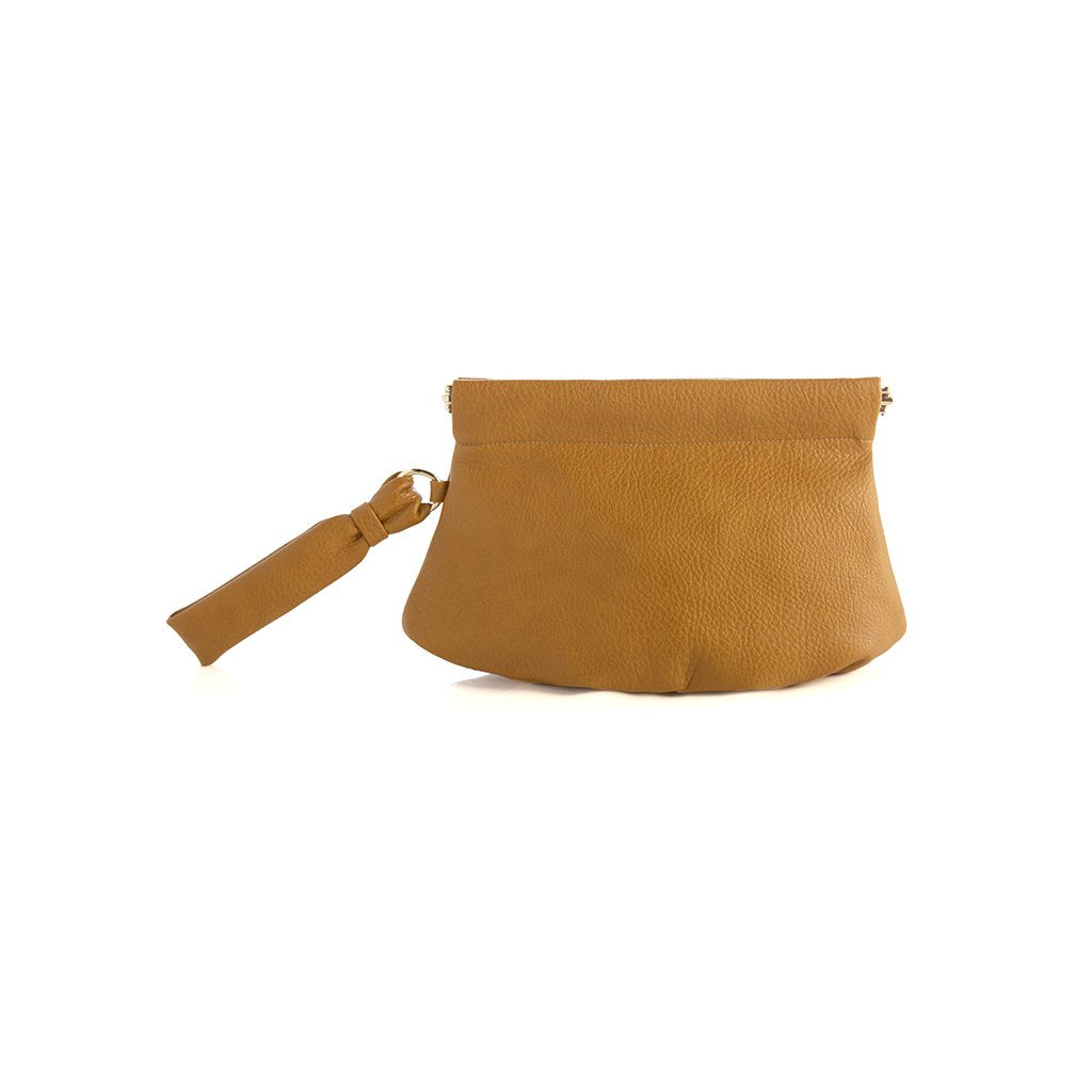 Arden Snap Frame Wristlet - Honey