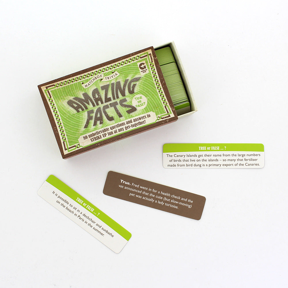 Matchbox Trivia Amazing Facts