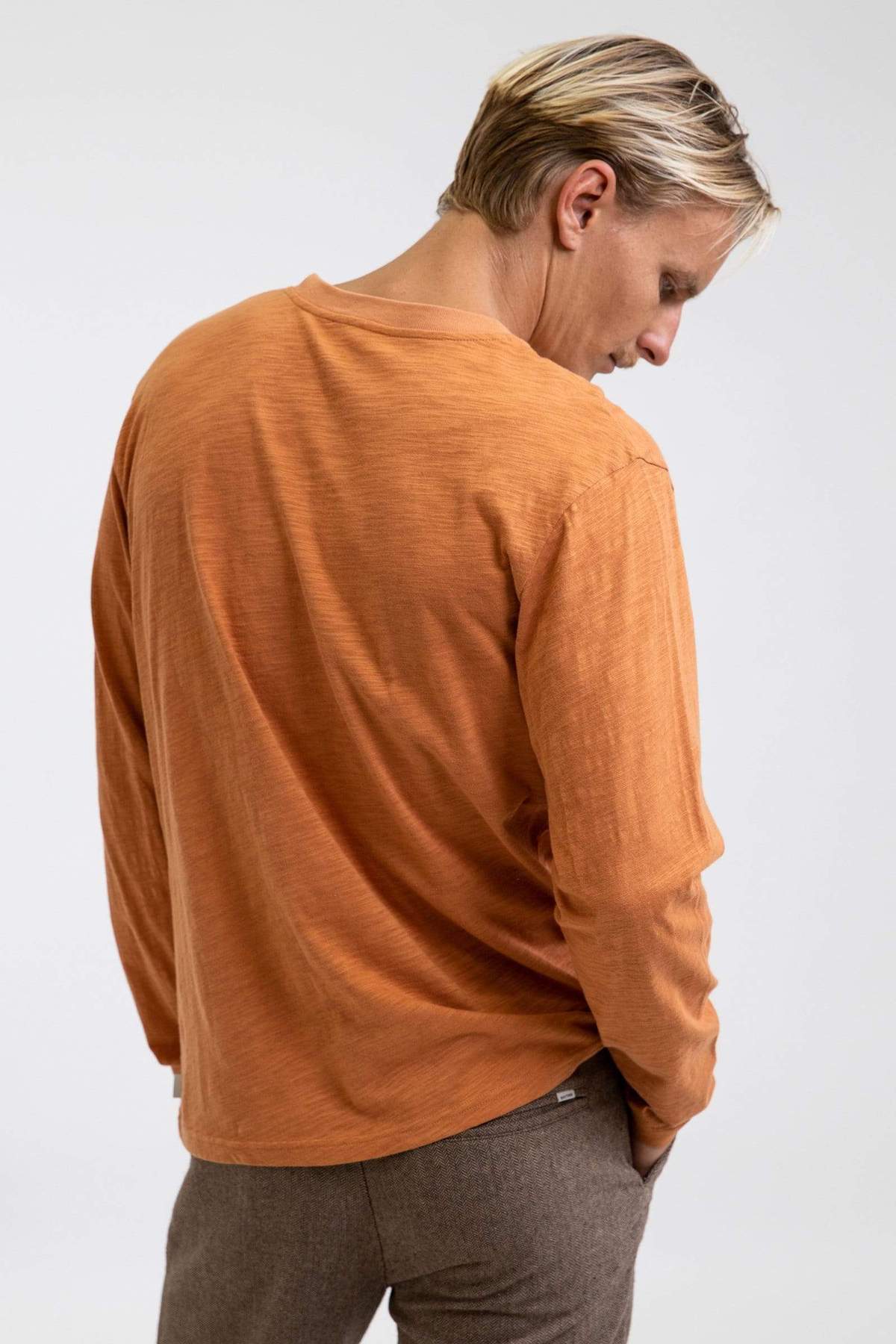 Slub LS Henley - Nutmeg
