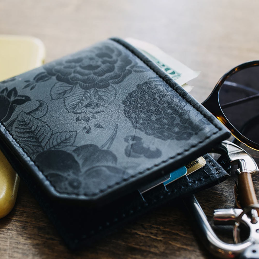 Backerton Leather Wallet - Mountain Silhouette