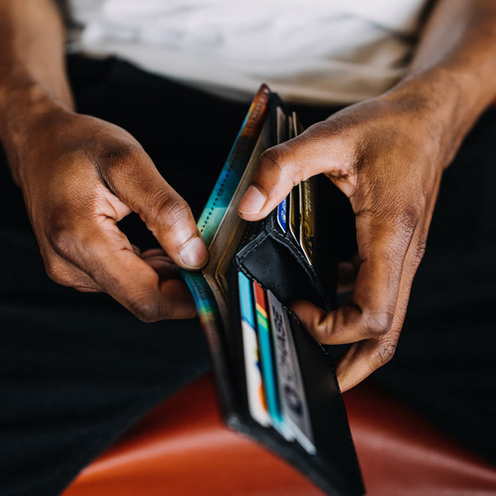 Backerton Leather Wallet - Trees