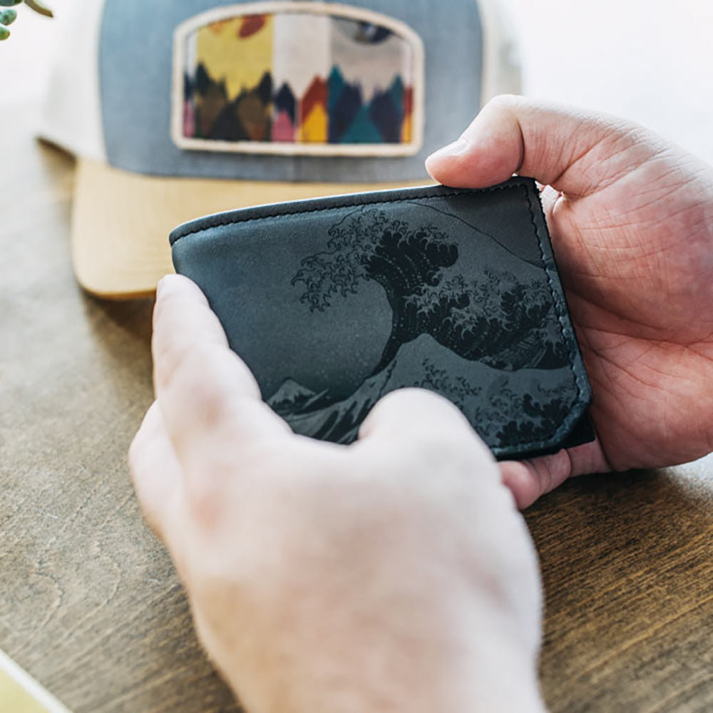 Backerton Leather Wallet - Skull