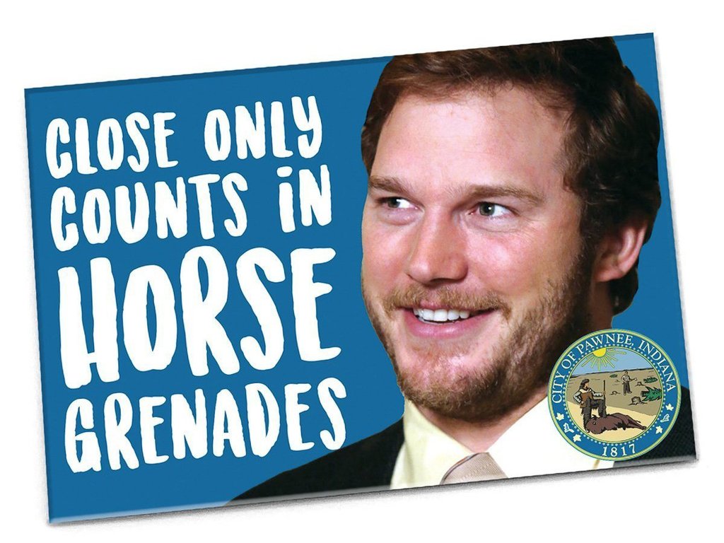 Andy Dwyer Horse Grenades Magnet