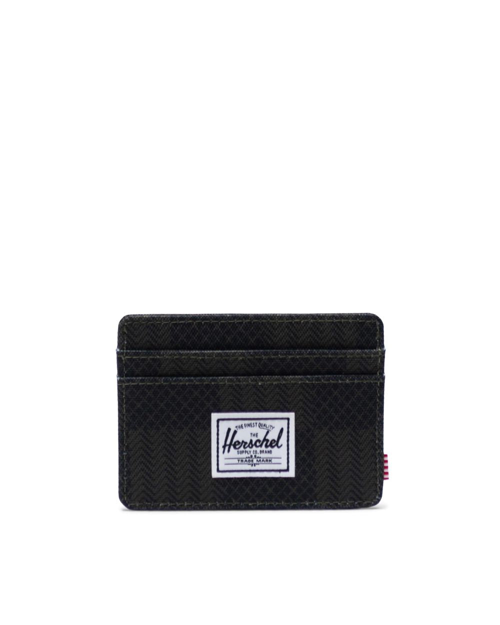 Charlie Wallet - Black Checkered Textile