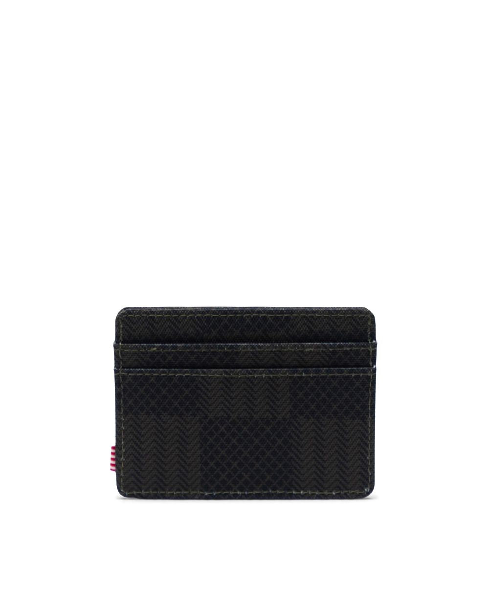 Charlie Wallet - Black Checkered Textile