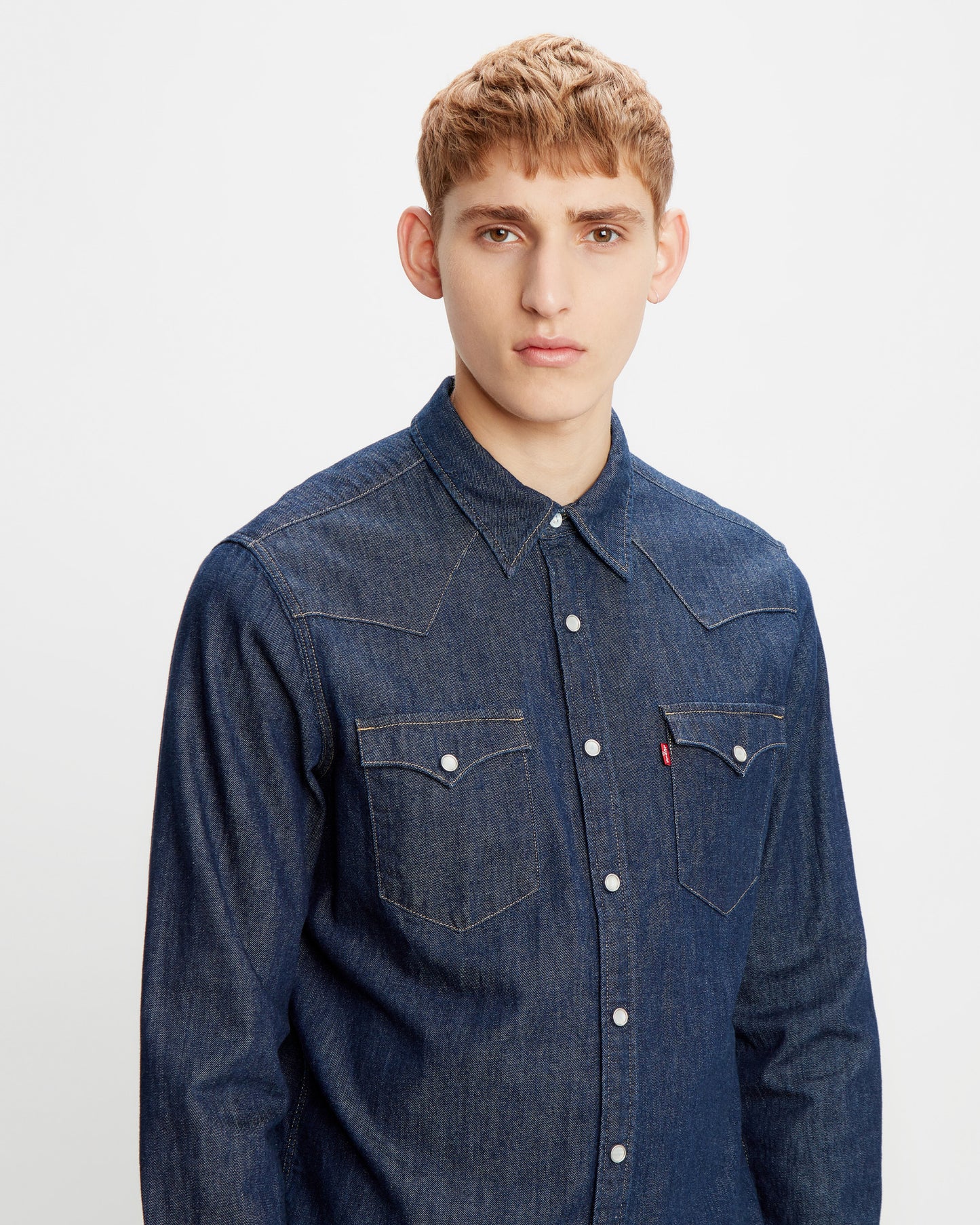 Barstow Western Shirt Standard Red Cast Rinse
